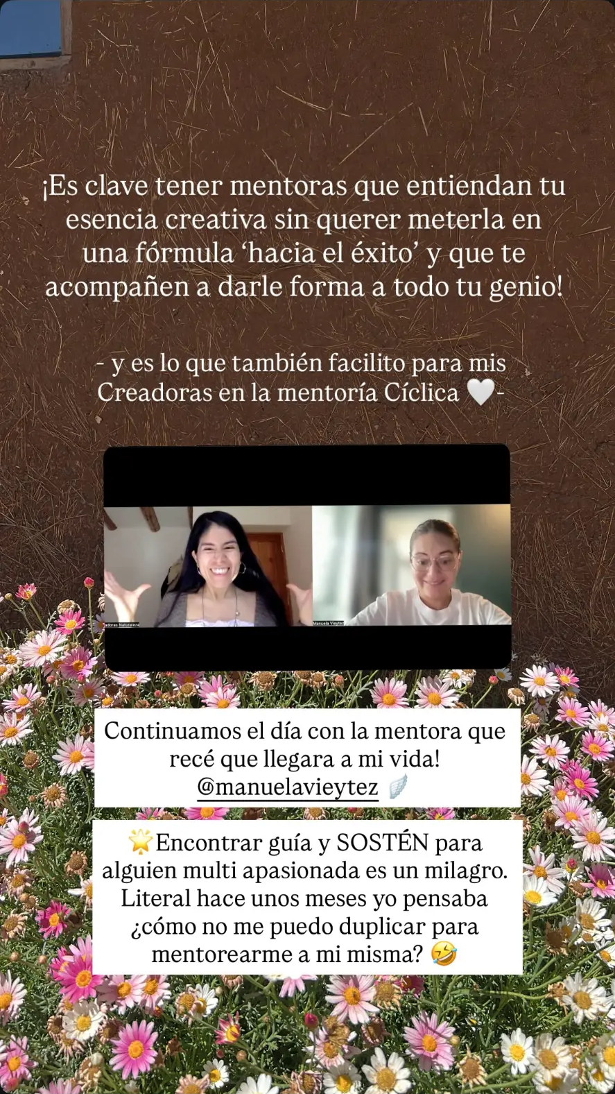 Testimonio de una clienta: mentoría Cíclica con Manuela